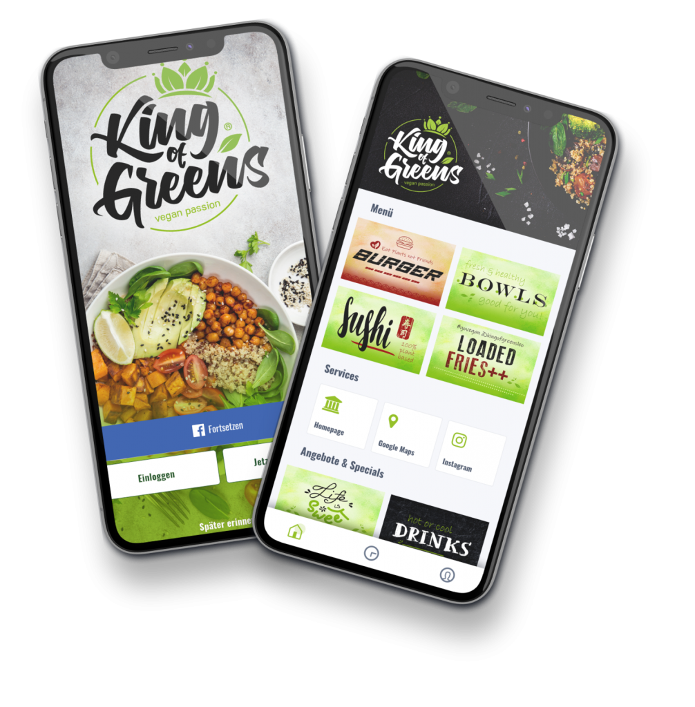 Smartphone App Vegan Restaurant Leonberg